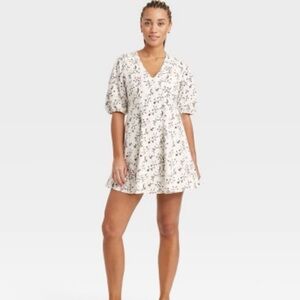 Universal Thread White Floral Mini Dress